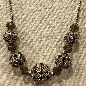 Monet Vintage necklace. Heart Beads - Valentines Day.